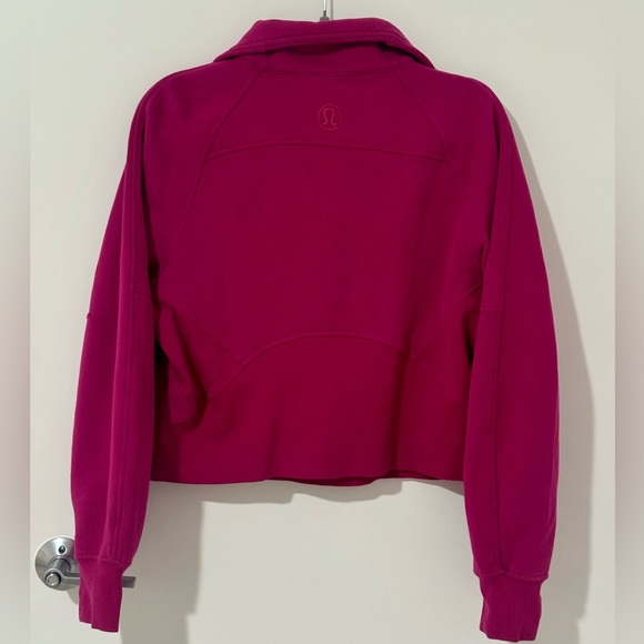 Lululemon Scuba Cropped Funnel neck XS/S Ripened Raspberry - Picture 7 of 10